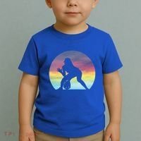 S Softball Player Silhouette Softball Lover Gift Toddler T-Shirt thumb 2