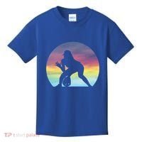 S Softball Player Silhouette Softball Lover Gift Kids T-Shirt thumb 0