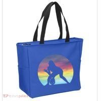 S Softball Player Silhouette Softball Lover Gift Tote Bag thumb 2