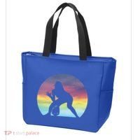S Softball Player Silhouette Softball Lover Gift Tote Bag thumb 3