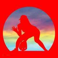 S Softball Player Silhouette Softball Lover Gift Santa Hat thumb 1