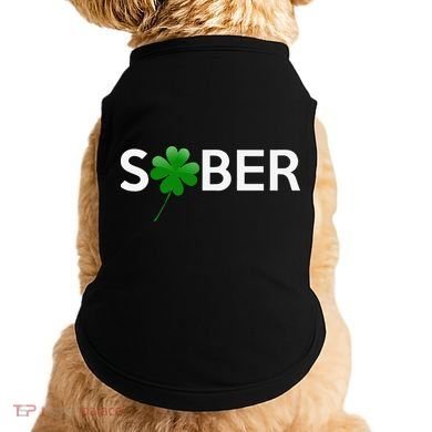 Sober Saint Patrick's Day Alcoholics AA NA Anonymous 12 Step Doggie Tank