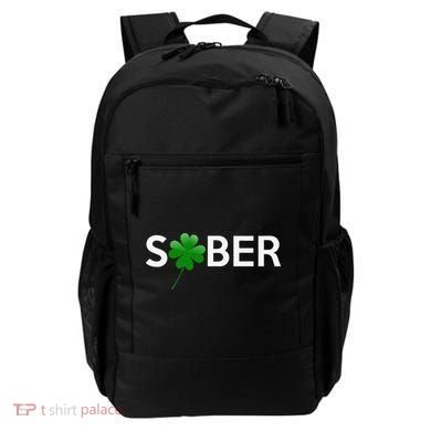 Sober Saint Patrick's Day Alcoholics AA NA Anonymous 12 Step Backpack