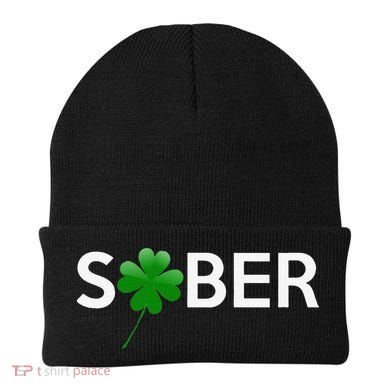 Sober Saint Patrick's Day Alcoholics AA NA Anonymous 12 Step Beanie