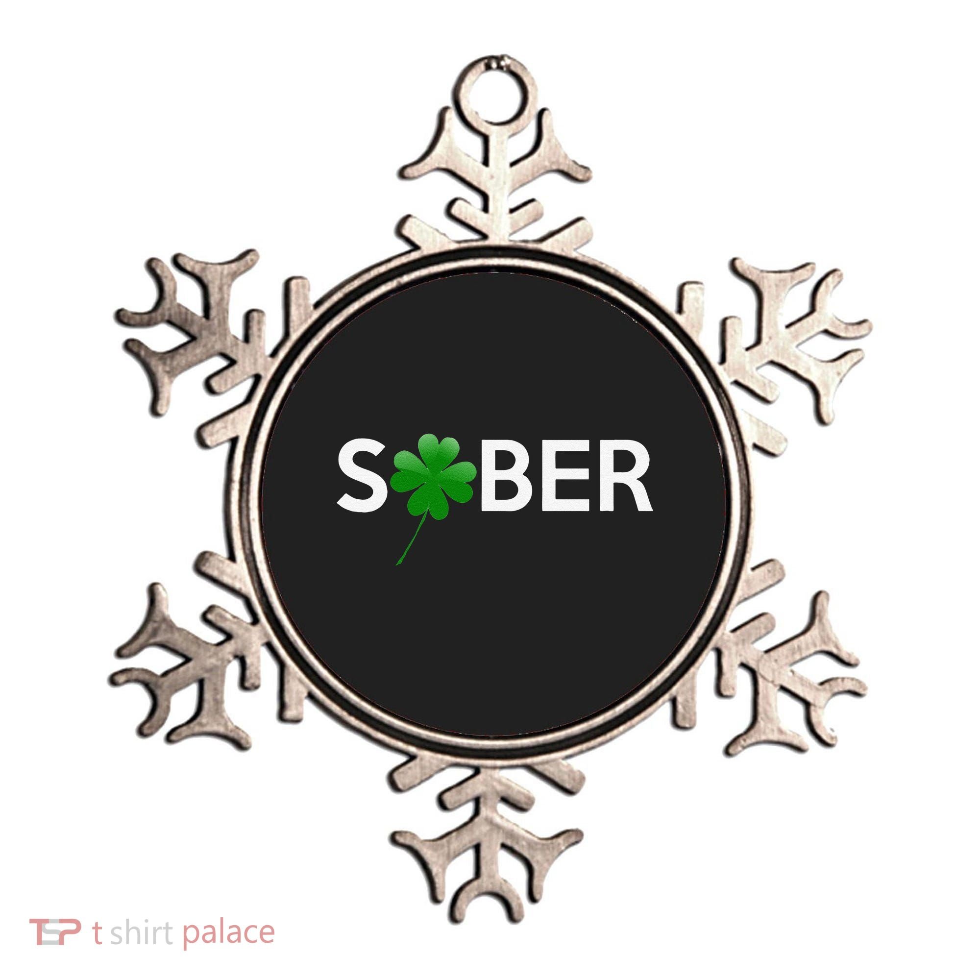 Sober Saint Patrick's Day Alcoholics AA NA Anonymous 12 Step Ornament