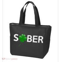 Sober Saint Patrick's Day Alcoholics AA NA Anonymous 12 Step Tote Bag thumb 3
