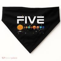 Solar System Planets Five 5 Years Old 5th Birthday Girl Boy USA-Made Doggie Bandana thumb 0