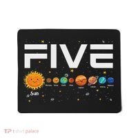 Solar System Planets Five 5 Years Old 5th Birthday Girl Boy Mousepad thumb 0