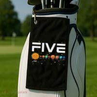 Solar System Planets Five 5 Years Old 5th Birthday Girl Boy Golf Towel thumb 2