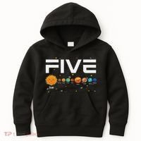 Solar System Planets Five 5 Years Old 5th Birthday Girl Boy Kids Hoodie thumb 0