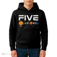 Solar System Planets Five 5 Years Old 5th Birthday Girl Boy Kids Hoodie thumb 4