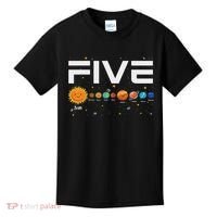 Solar System Planets Five 5 Years Old 5th Birthday Girl Boy Kids T-Shirt thumb 0