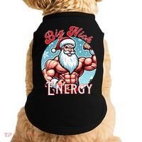 SantaS Swole Patrol Big Nick Energy Fun Christmas Doggie Tank thumb 0