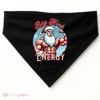 SantaS Swole Patrol Big Nick Energy Fun Christmas USA-Made Doggie Bandana thumb 0
