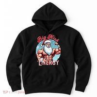 SantaS Swole Patrol Big Nick Energy Fun Christmas Hoodie thumb 0