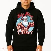 SantaS Swole Patrol Big Nick Energy Fun Christmas Hoodie thumb 2