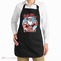 SantaS Swole Patrol Big Nick Energy Fun Christmas Apron thumb 2