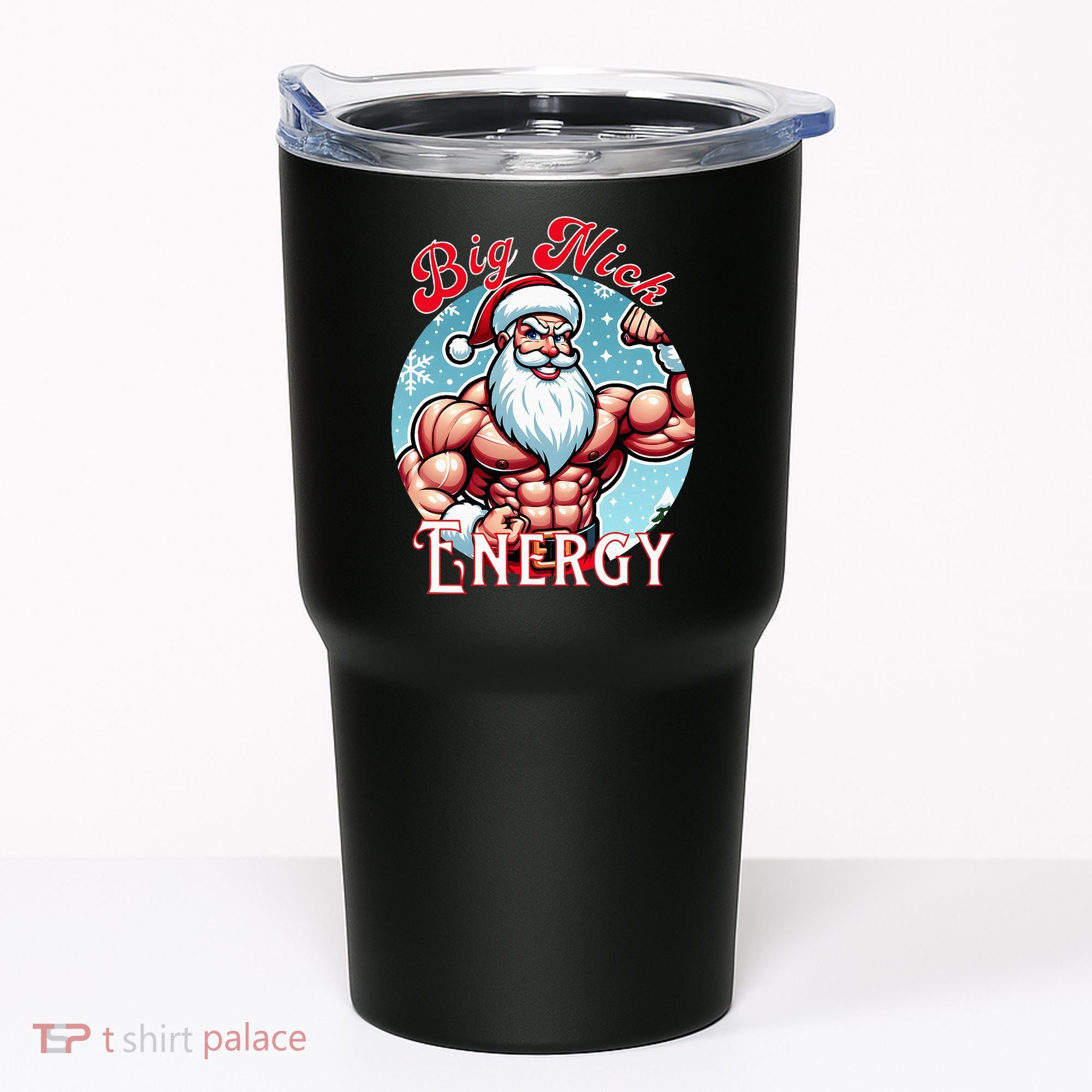 SantaS Swole Patrol Big Nick Energy Fun Christmas Tumbler