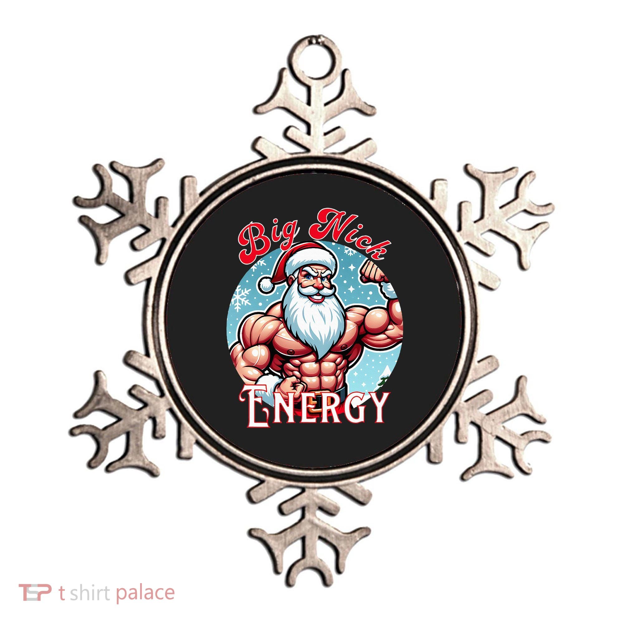 SantaS Swole Patrol Big Nick Energy Fun Christmas Ornament