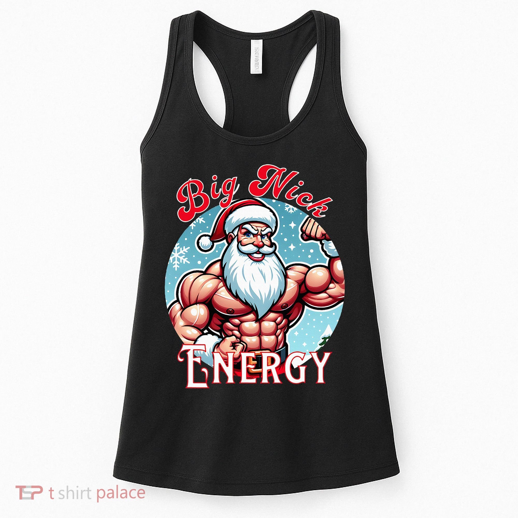SantaS Swole Patrol Big Nick Energy Fun Christmas Women's Tank Top