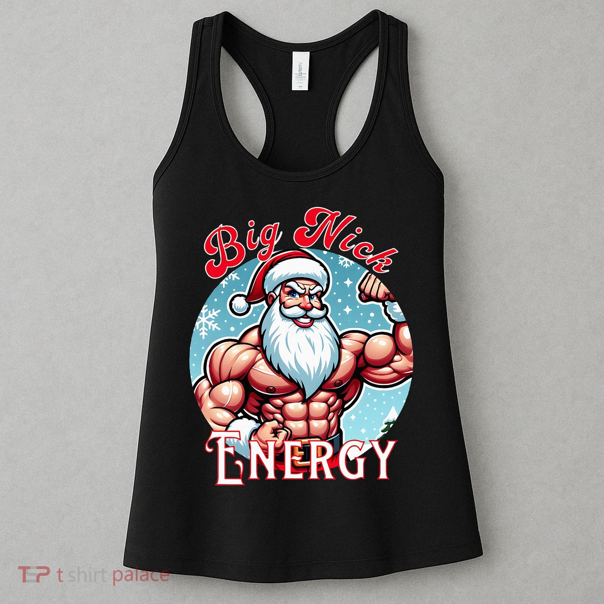 SantaS Swole Patrol Big Nick Energy Fun Christmas Women's Tank Top
