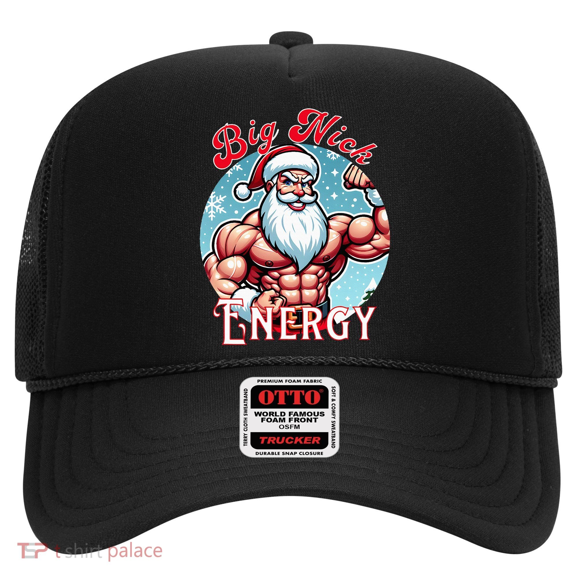 SantaS Swole Patrol Big Nick Energy Fun Christmas Hat