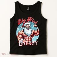 SantaS Swole Patrol Big Nick Energy Fun Christmas Tank Top thumb 2