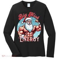 SantaS Swole Patrol Big Nick Energy Fun Christmas Women's Long Sleeve Shirt thumb 0