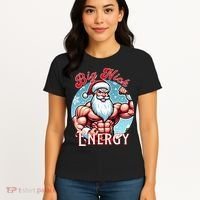 SantaS Swole Patrol Big Nick Energy Fun Christmas Women's T-Shirt thumb 4