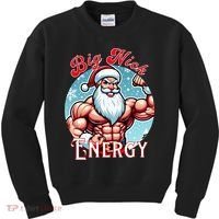 SantaS Swole Patrol Big Nick Energy Fun Christmas Kids Sweatshirt thumb 0