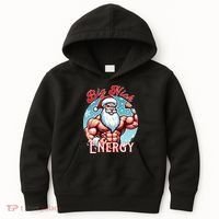 SantaS Swole Patrol Big Nick Energy Fun Christmas Kids Hoodie thumb 0