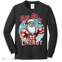 SantaS Swole Patrol Big Nick Energy Fun Christmas Kids Long Sleeve Shirt thumb 0