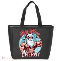 SantaS Swole Patrol Big Nick Energy Fun Christmas Tote Bag thumb 0