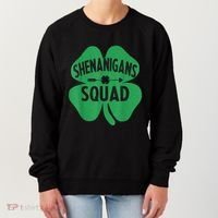 Shenanigans Squad Proud Irish St Patricks Day Green Shamrock Women's Sweatshirt thumb 0