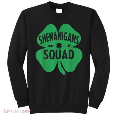 Shenanigans Squad Proud Irish St Patricks Day Green Shamrock Sweatshirt