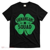Shenanigans Squad Proud Irish St Patricks Day Green Shamrock T-Shirt thumb 0