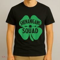 Shenanigans Squad Proud Irish St Patricks Day Green Shamrock T-Shirt thumb 3