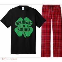 Shenanigans Squad Proud Irish St Patricks Day Green Shamrock Pajama Set thumb 0