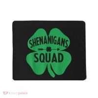 Shenanigans Squad Proud Irish St Patricks Day Green Shamrock Mousepad thumb 0