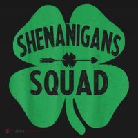 Shenanigans Squad Proud Irish St Patricks Day Green Shamrock Mousepad thumb 1