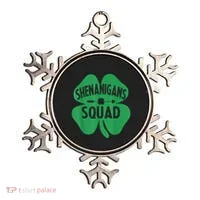 Shenanigans Squad Proud Irish St Patricks Day Green Shamrock Ornament thumb 0