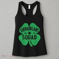 Shenanigans Squad Proud Irish St Patricks Day Green Shamrock Women's Tank Top thumb 3