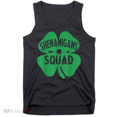 Shenanigans Squad Proud Irish St Patricks Day Green Shamrock Tank Top