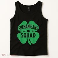Shenanigans Squad Proud Irish St Patricks Day Green Shamrock Tank Top thumb 2