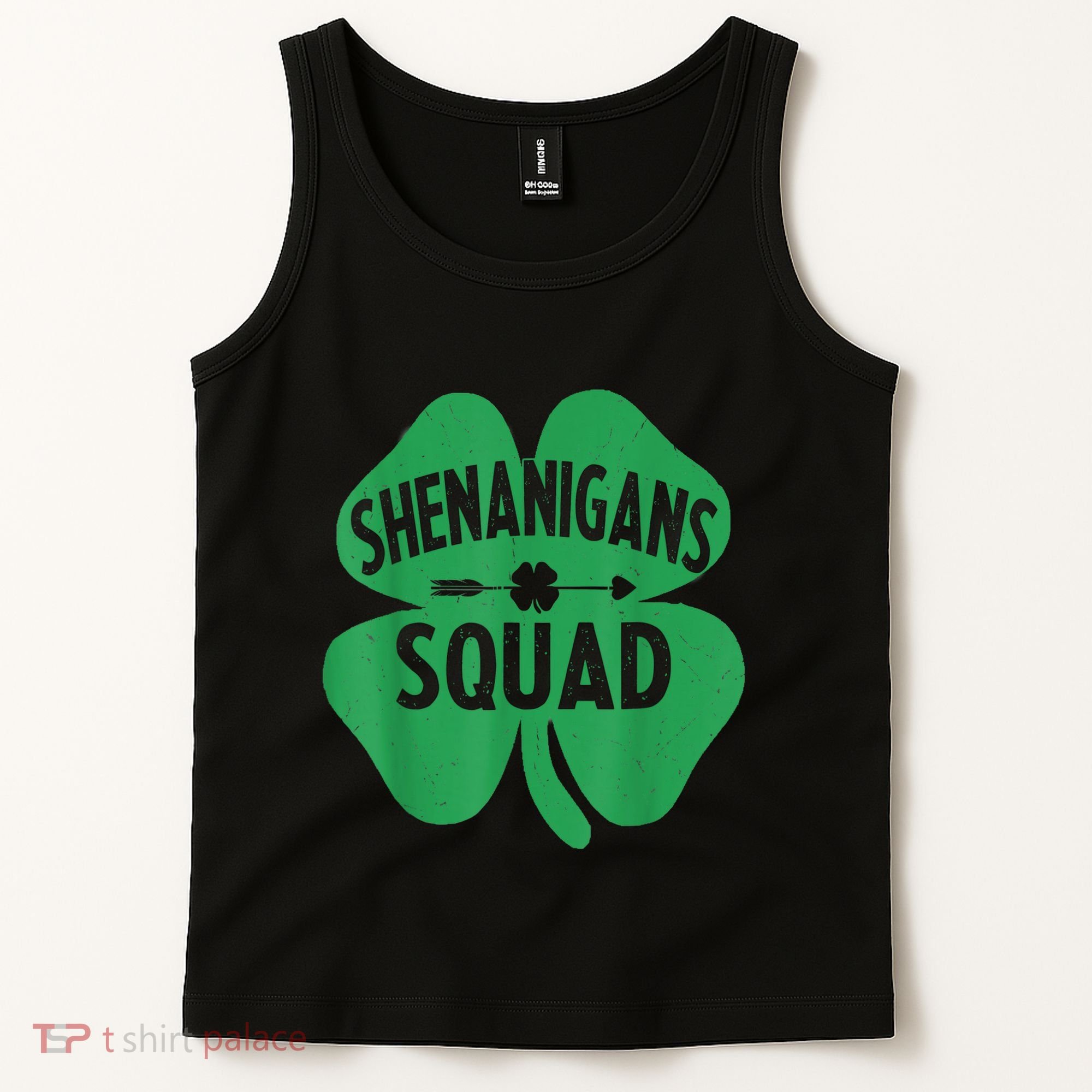 Shenanigans Squad Proud Irish St Patricks Day Green Shamrock Tank Top
