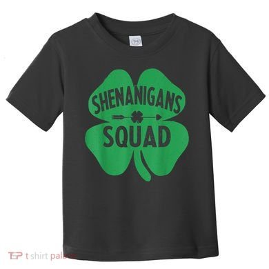 Shenanigans Squad Proud Irish St Patricks Day Green Shamrock Toddler T-Shirt