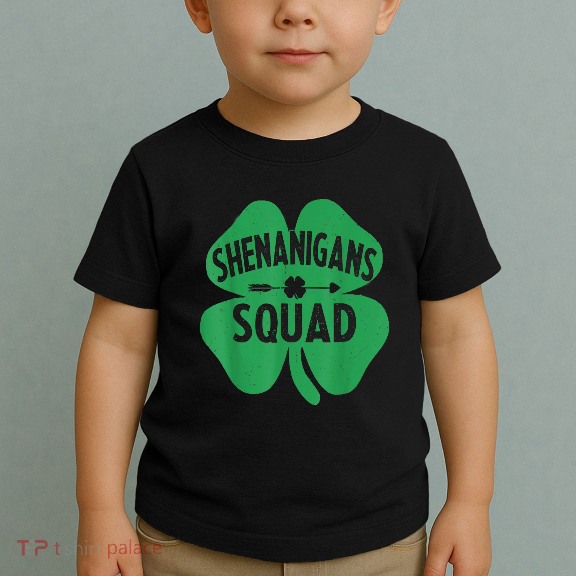 Shenanigans Squad Proud Irish St Patricks Day Green Shamrock Toddler T-Shirt