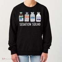 Sedation Squad Pharmacology Crna Icu Nurse Appreciation Gift Women's Sweatshirt thumb 0