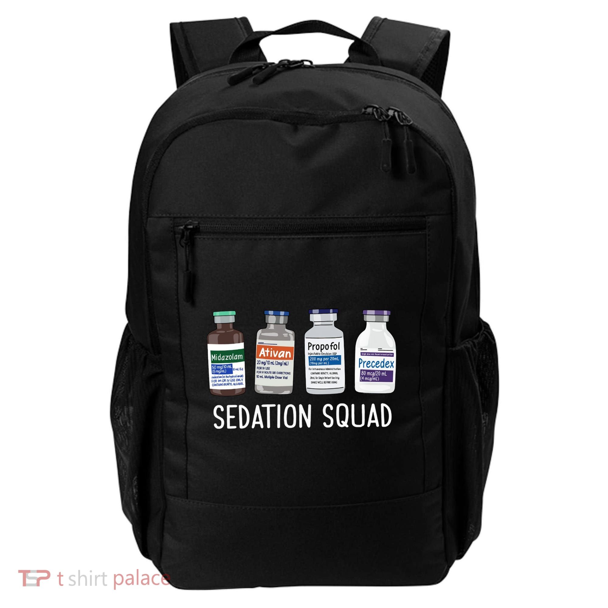 Sedation Squad Pharmacology Crna Icu Nurse Appreciation Gift Backpack