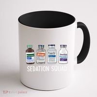 Sedation Squad Pharmacology Crna Icu Nurse Appreciation Gift Coffee Mug thumb 1